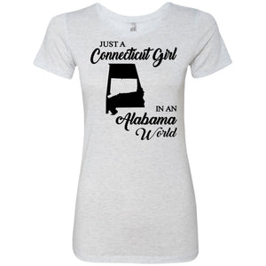 Just A Connecticut Girl In An Alabama World Connecticut T Shirt - Hoodie Teezalo