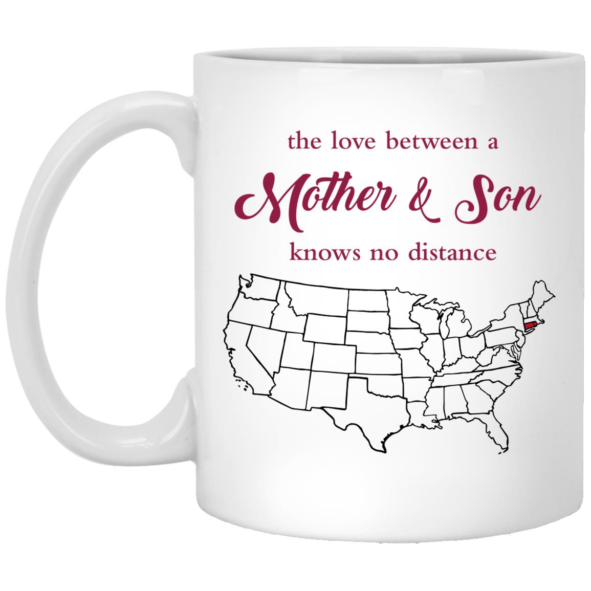 Connecticut Rhode Island The Love Between Mother And Son Mug - Mug Teezalo