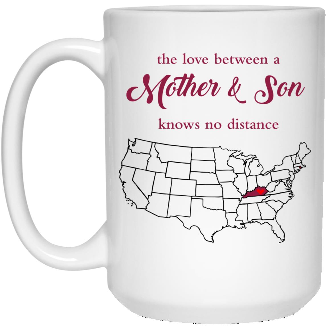 Rhode Island Kentucky The Love Between Mother And Son Mug - Mug Teezalo