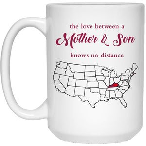 Rhode Island Kentucky The Love Between Mother And Son Mug - Mug Teezalo