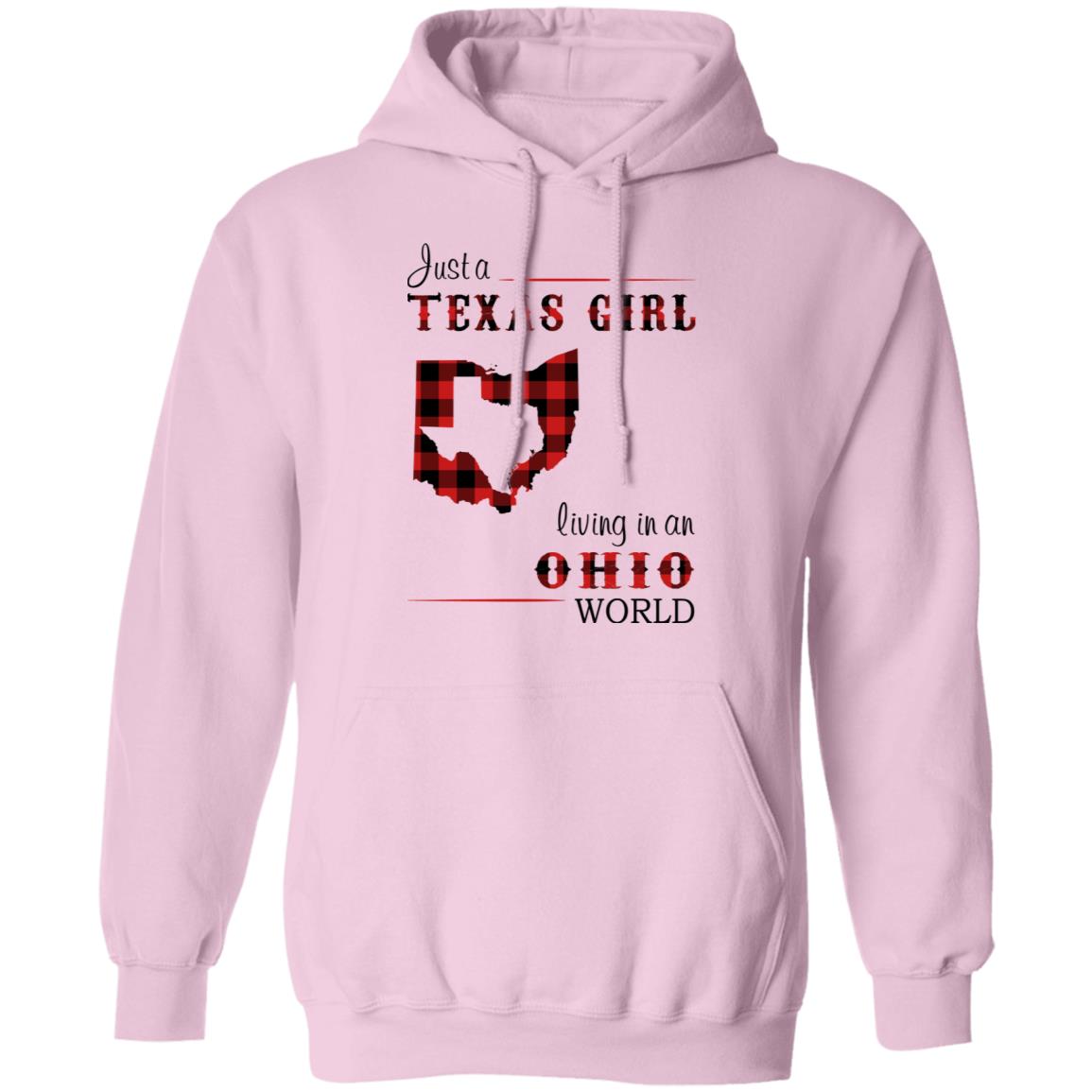 Just A Texas Girl Living In An Ohio World T- Shirt - T-shirt Teezalo