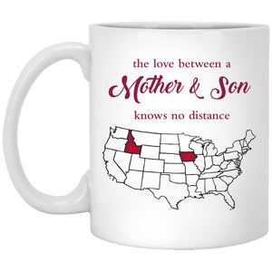 Iowa Idaho The Love Between Mother And Son Mug - Mug Teezalo