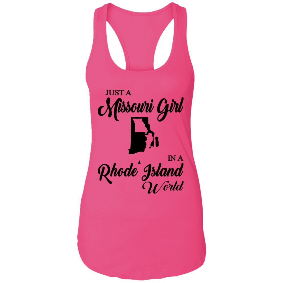Just A Missouri Girl In A Rhode Island World T-Shirt - T-shirt Teezalo