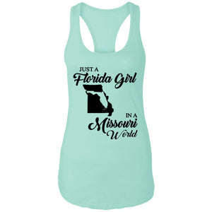 Just A Florida Girl In A Missouri World T-Shirt - T-Shirt Teezalo