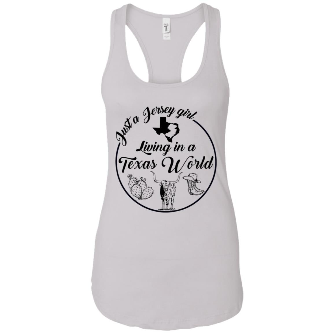 Just A Jersey Girl Living In A Texas World T-Shirt - T-shirt Teezalo