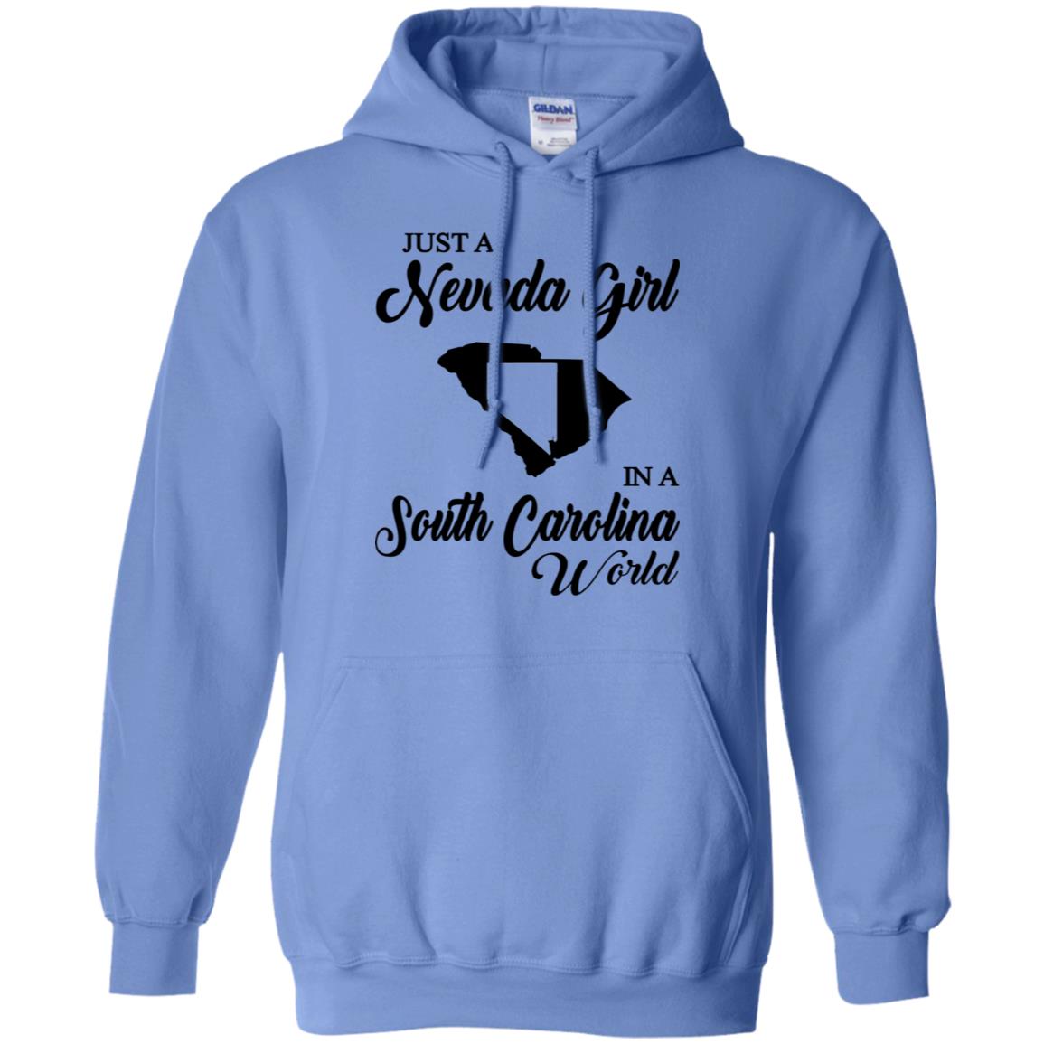 Just A Nevada Girl In A South Carolina World T-Shirt - T-shirt Teezalo