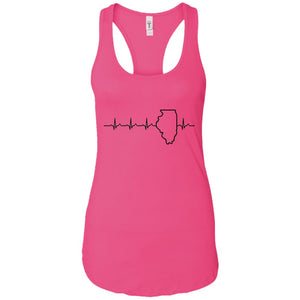 Illinois Heartbeat Hoodie - Hoodie Teezalo