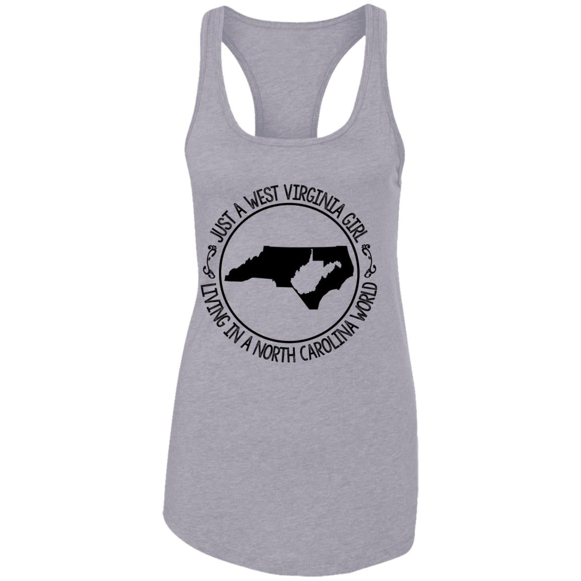 West Virginia Girl Living In A North Carolina World Hoodie - Hoodie Teezalo