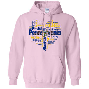 Pennsylvania City Heart T-Shirt - T-shirt Teezalo