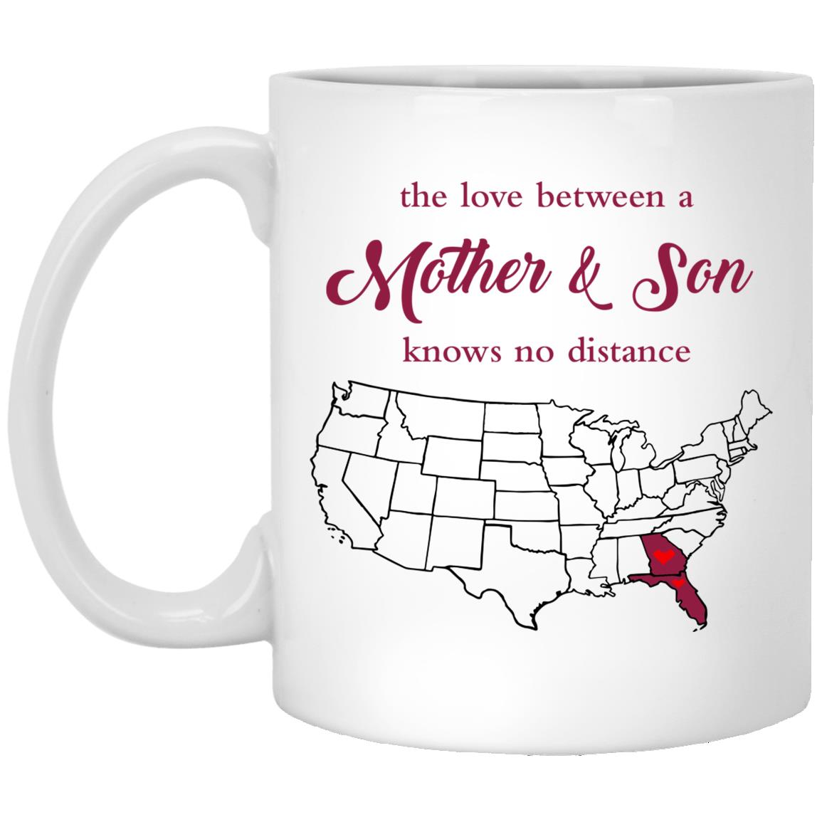 Florida Georgia The Love Between Mother And Son Mug - Mug Teezalo