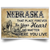 Nebraska That Place Forever In Your Heart No Matter Where You Go Poster - Poster Teezalo