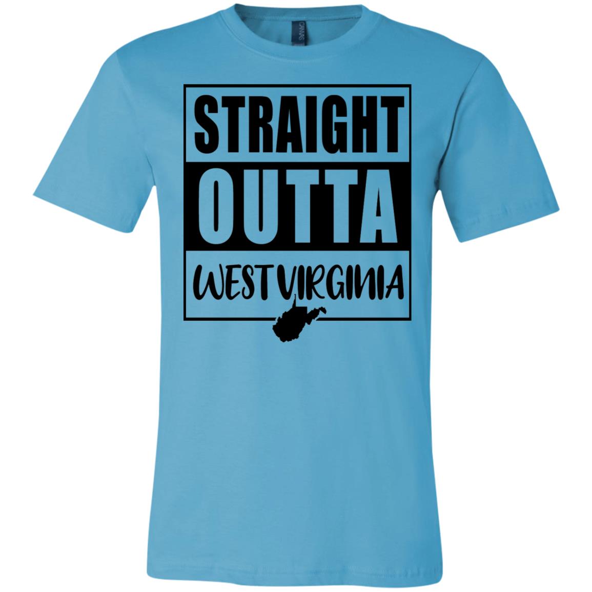 Straight Outta West Virginia T Shirt - T-shirt Teezalo