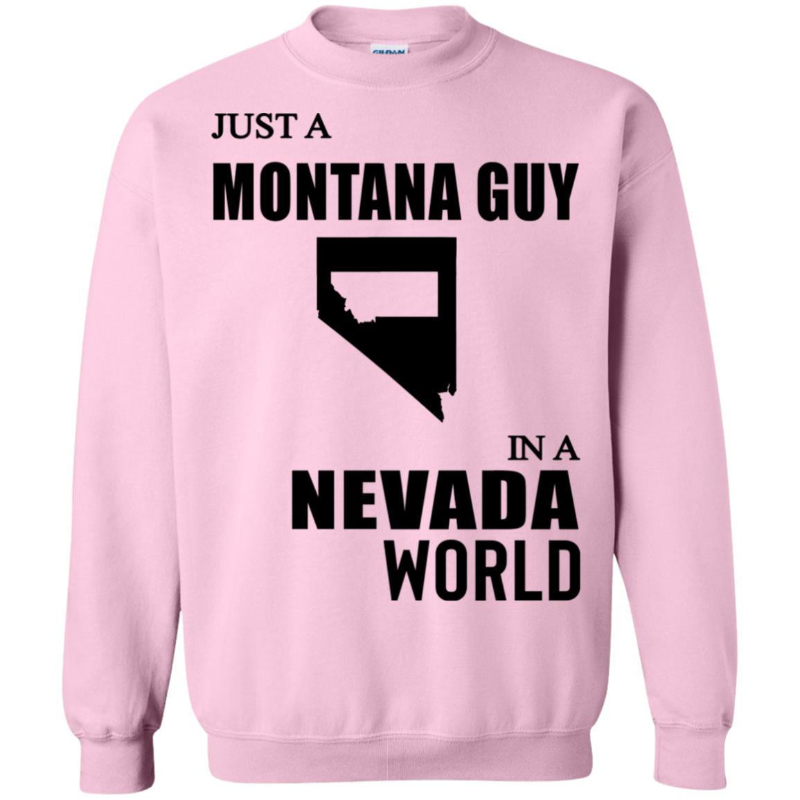 Just A Montana Guy In A Nevada World T Shirt - T-shirt Teezalo