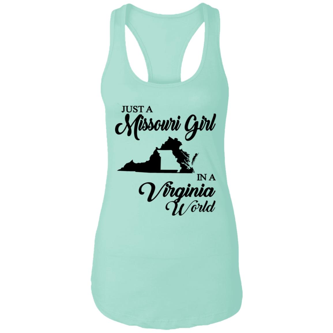 Just A Missouri Girl In A Virginia World T-Shirt - T-shirt Teezalo