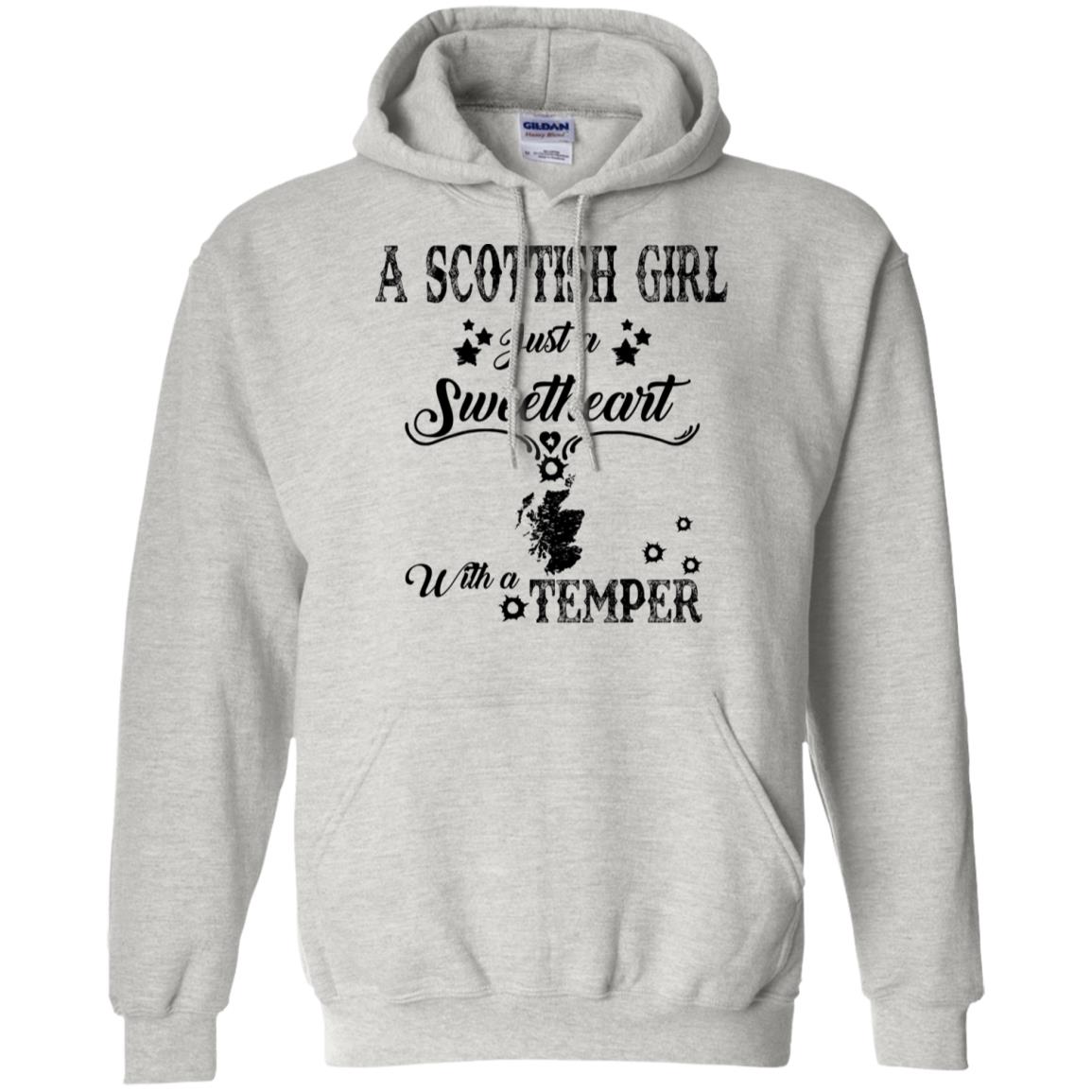 Scottish Girl Just A Sweetheart With A Temper T-Shirt - T-shirt Teezalo