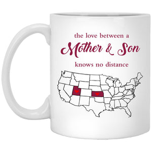 Kansas Utah The Love Between Mother And Son Mug - Mug Teezalo