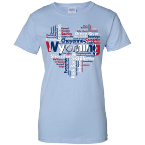 Wyoming City Heart T-Shirt - T-shirt Teezalo