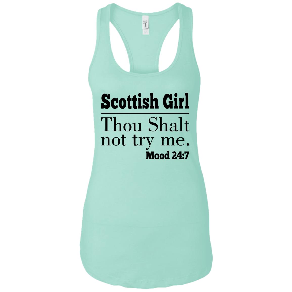 Scottish Girl Thou Shalt Not Try Me T-Shirt - T-shirt Teezalo