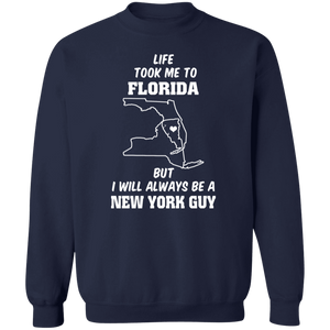 Life Took Me To Florida Always Be A New York Guy T-Shirt - T-shirt Teezalo