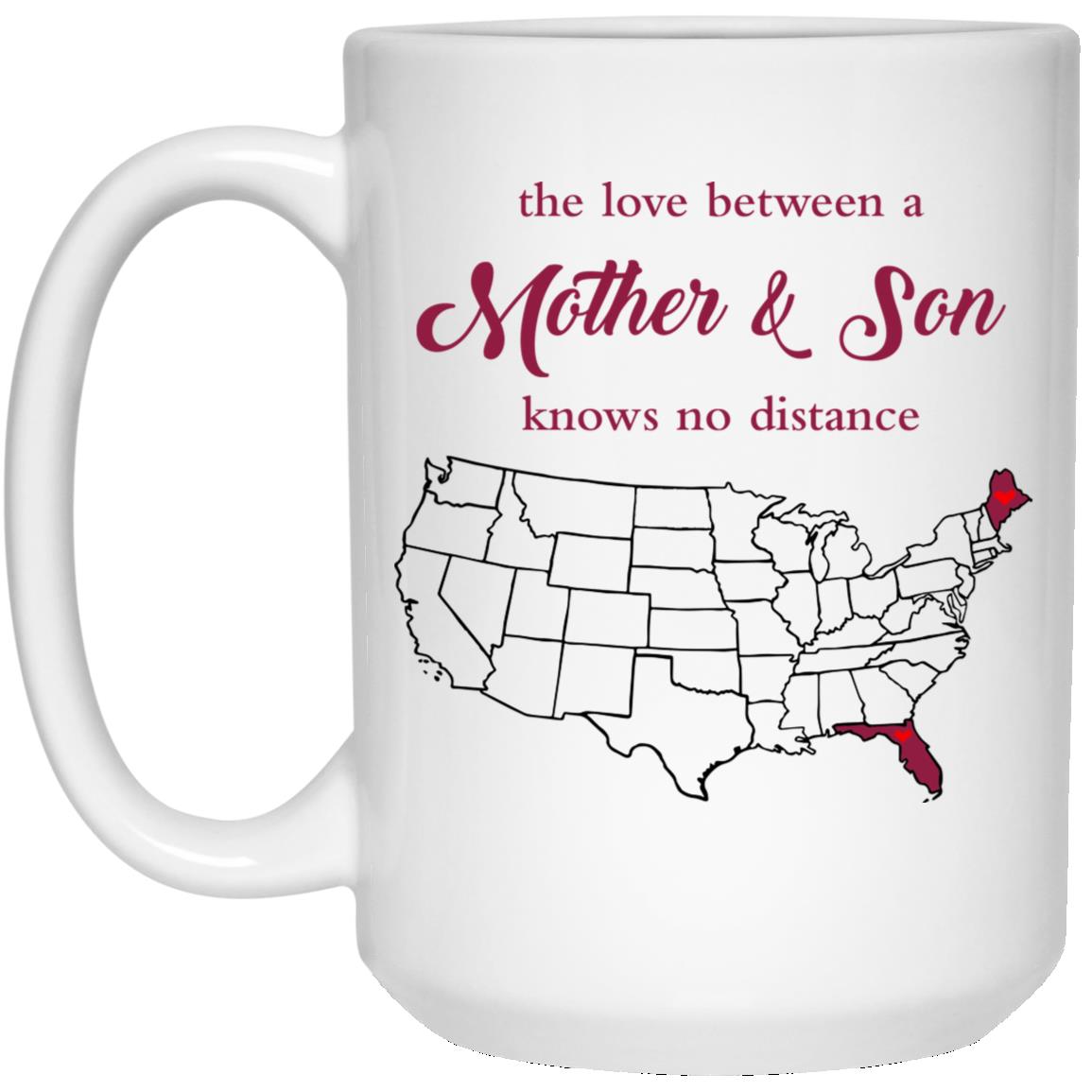Florida Maine The Love Between Mother And Son Mug - Mug Teezalo