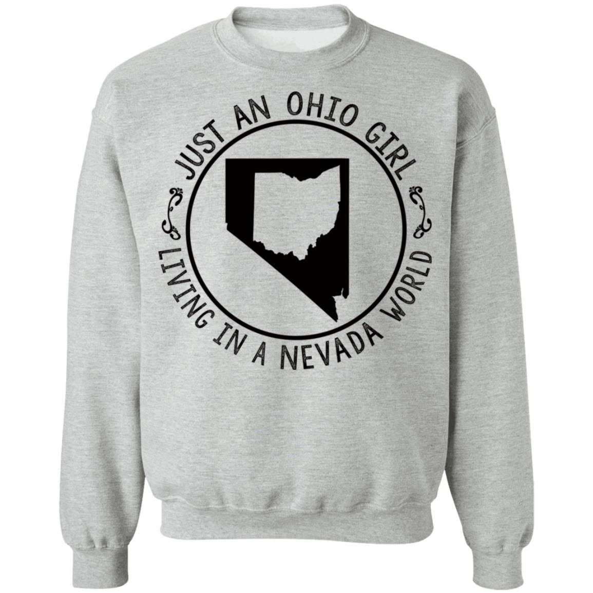 Ohio Girl In Nevada World Hoodie - Hoodie Teezalo