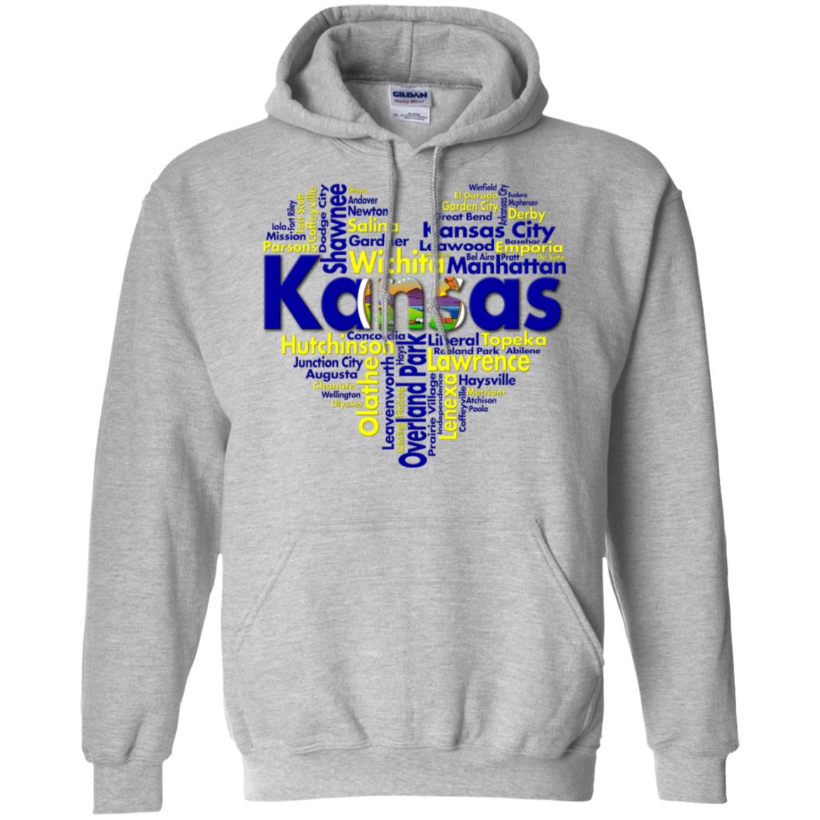 Kansas City Heart T Shirt - T-shirt Teezalo