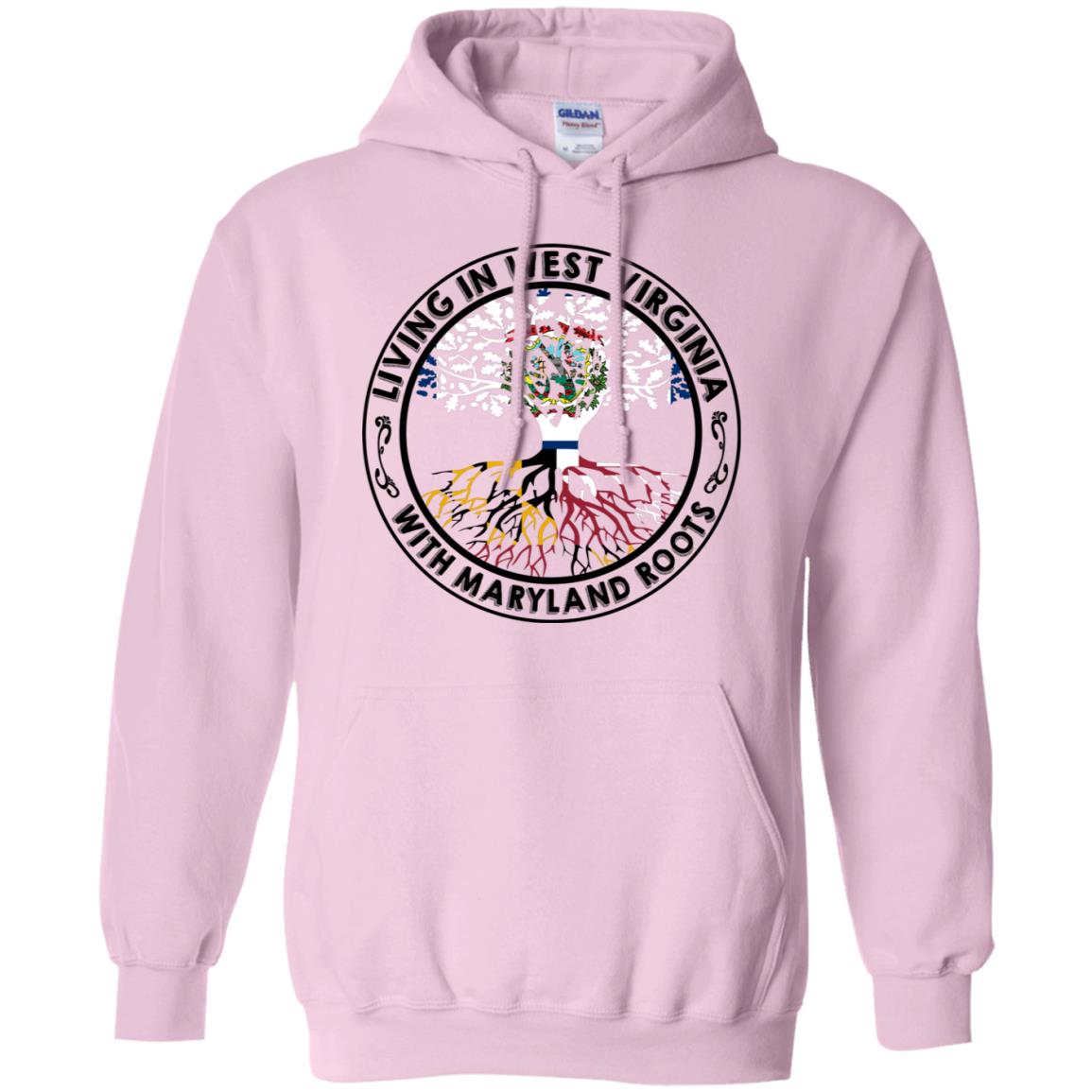 Living In West Virginia With Maryland Roots T-Shirt - T-shirt Teezalo