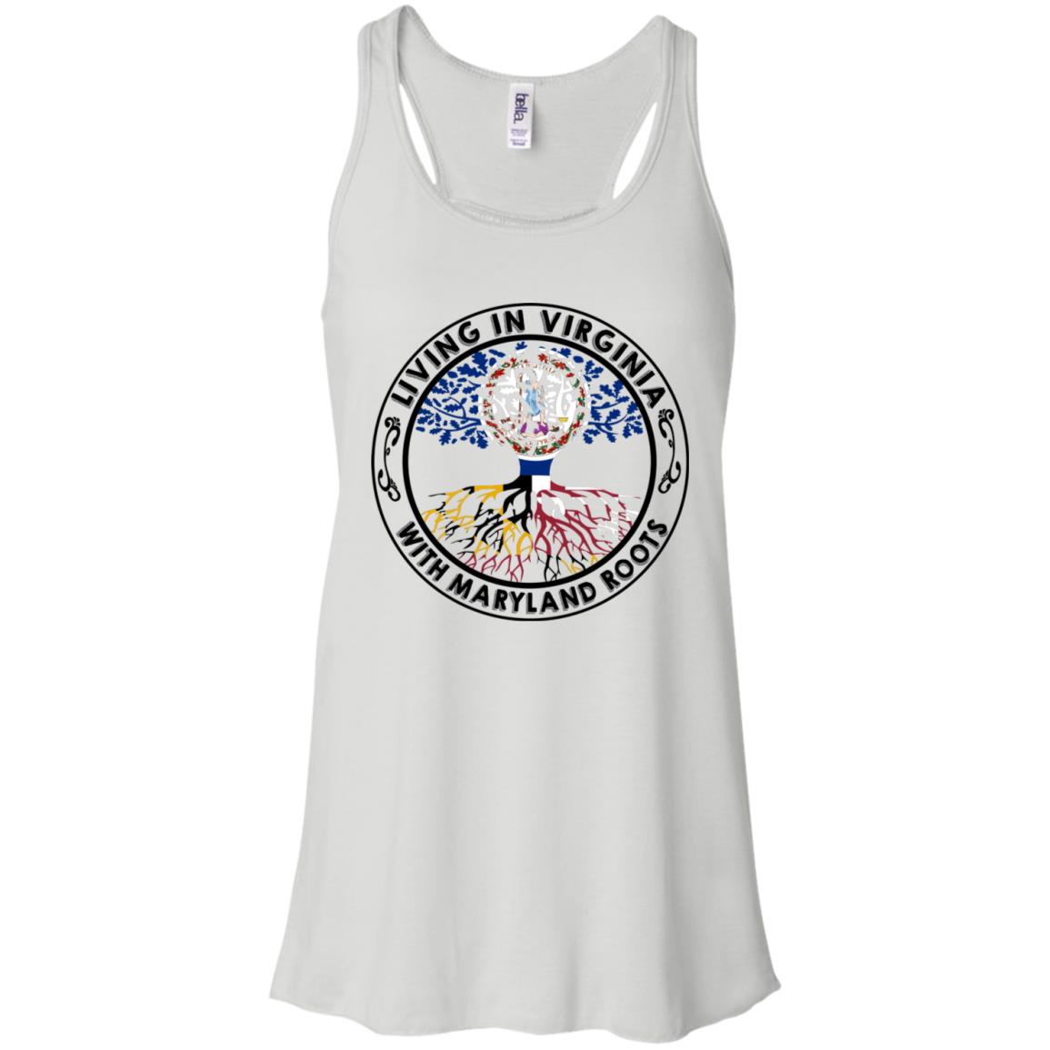 Living In Virginia With Maryland Roots T-Shirt - T-shirt Teezalo