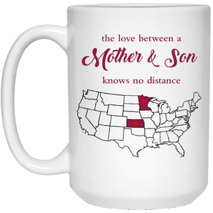 Kansas Minnesota The Love Between Mother And Son Mug - Mug Teezalo