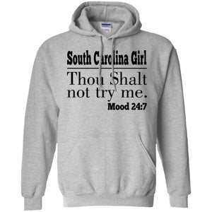 South Carolina Girl Thou Shalt Not Try Me T Shirt - T-shirt Teezalo