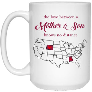 Wyoming Alabama The Love Between Mother And Son Mug - Mug Teezalo