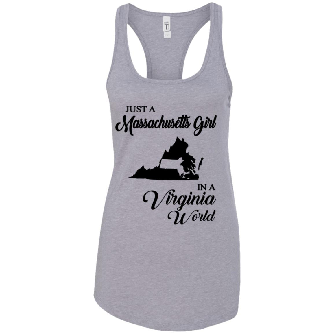 Just A Massachusetts Girl In A Virginia  World T-shirt - T-shirt Teezalo