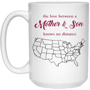 Rhode Island New Hampshire The Love Between Mother And Son Mug - Mug Teezalo