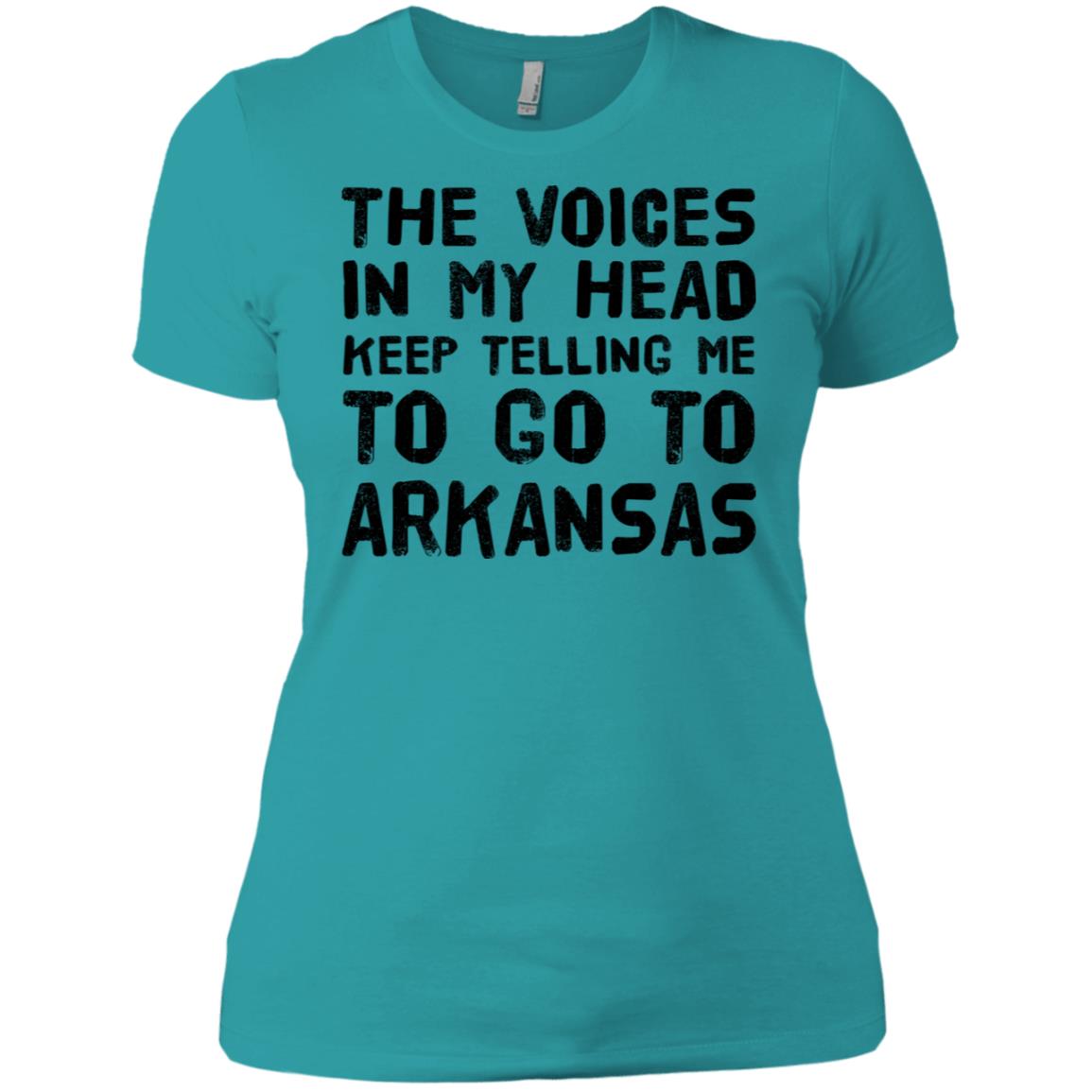 The Voices In My Head Telling Go To Arkansas T-Shirt - T-shirt Teezalo