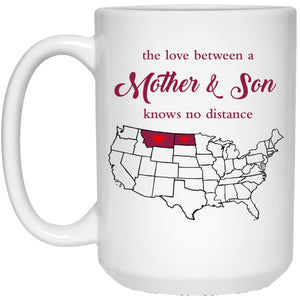 North Dakota Montana The Love Between Mother And Son Mug - Mug Teezalo