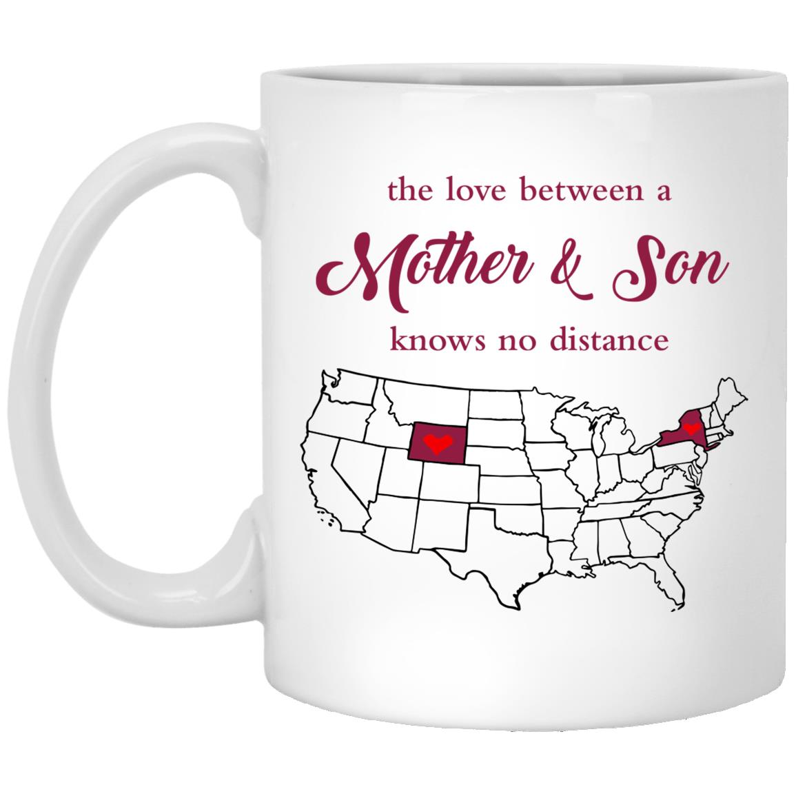 Wyoming New York The Love Between Mother And Son Mug - Mug Teezalo