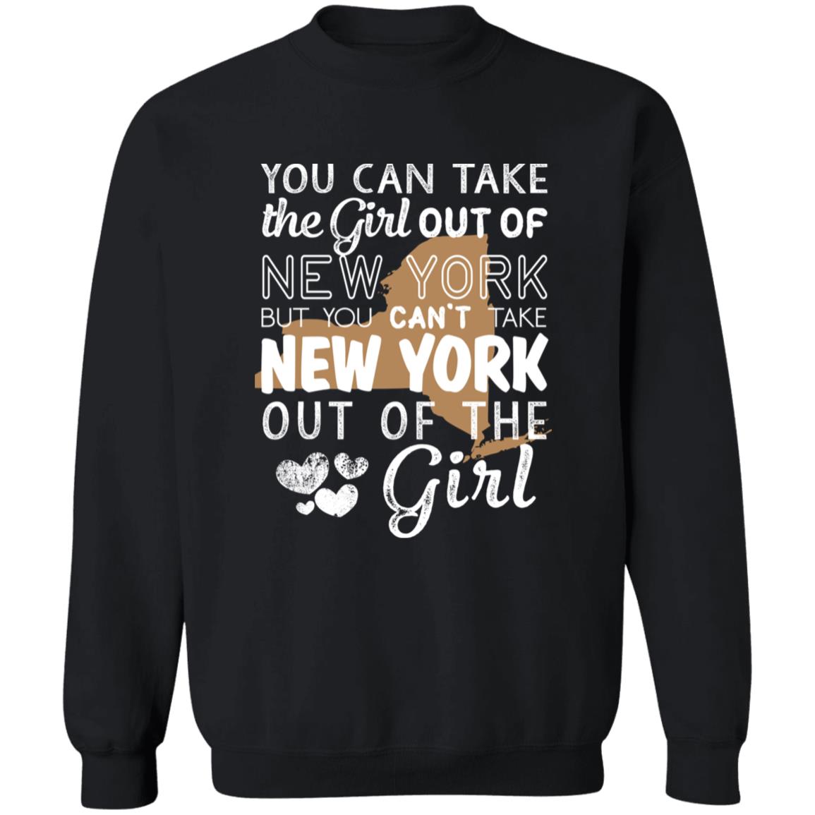 Proud New York Girl T-shirt You Take The Girl Out of New York - T-shirt Teezalo