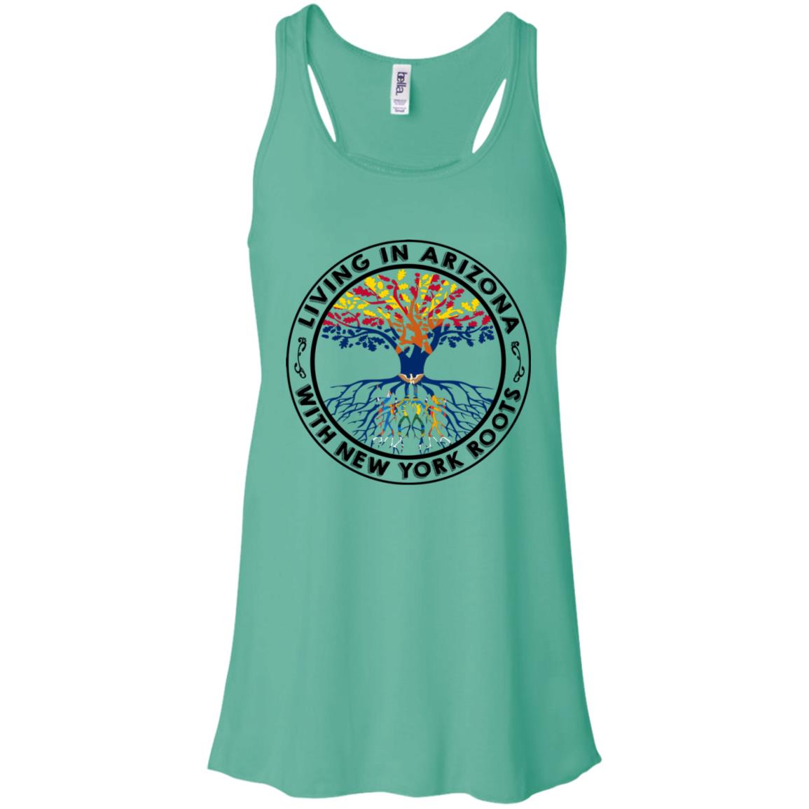 Living In Arizona With New York Roots T-Shirt - T-shirt Teezalo