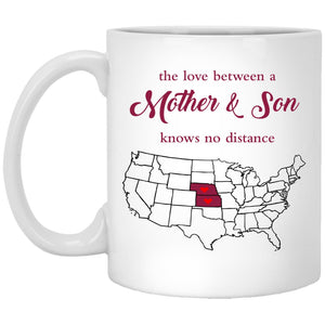 Kansas Nebraska The Love Between Mother And Son Mug - Mug Teezalo