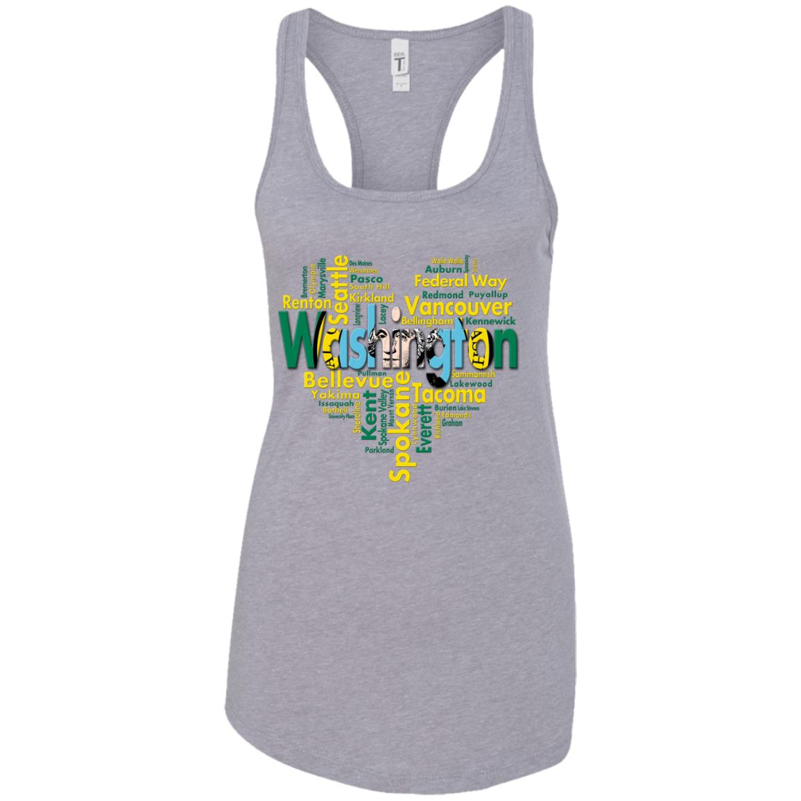 Washington City Heart T-Shirt - T-shirt Teezalo