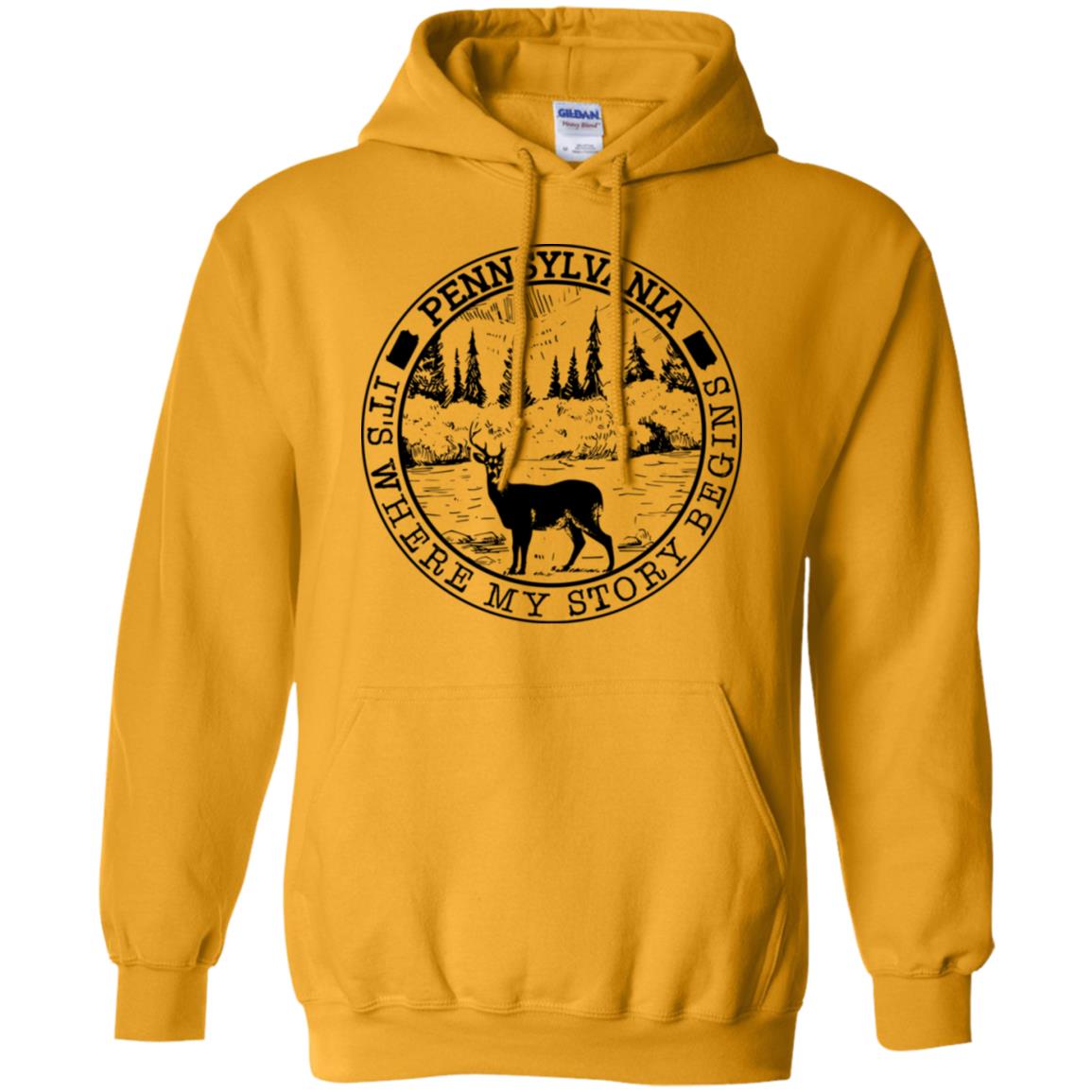Pennsylvania Where My Story Begins Hoodie - Hoodie Teezalo