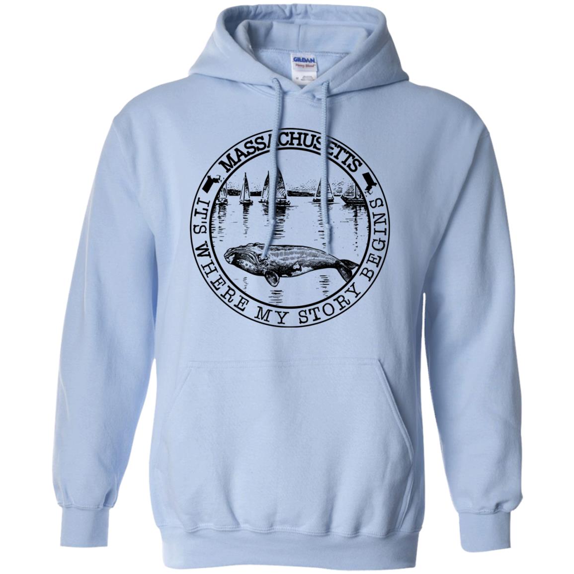 Massachusetts Where My Story Begins Hoodie - Hoodie Teezalo
