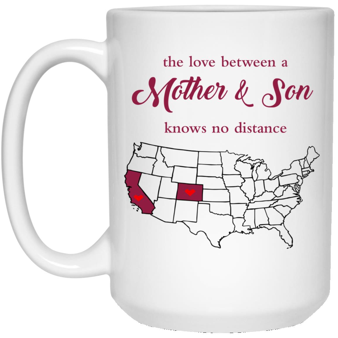 Colorado California The Love Between Mother And Son Mug - Mug Teezalo