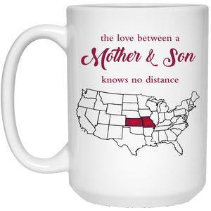 Kansas Missouri The Love Between Mother And Son Mug - Mug Teezalo