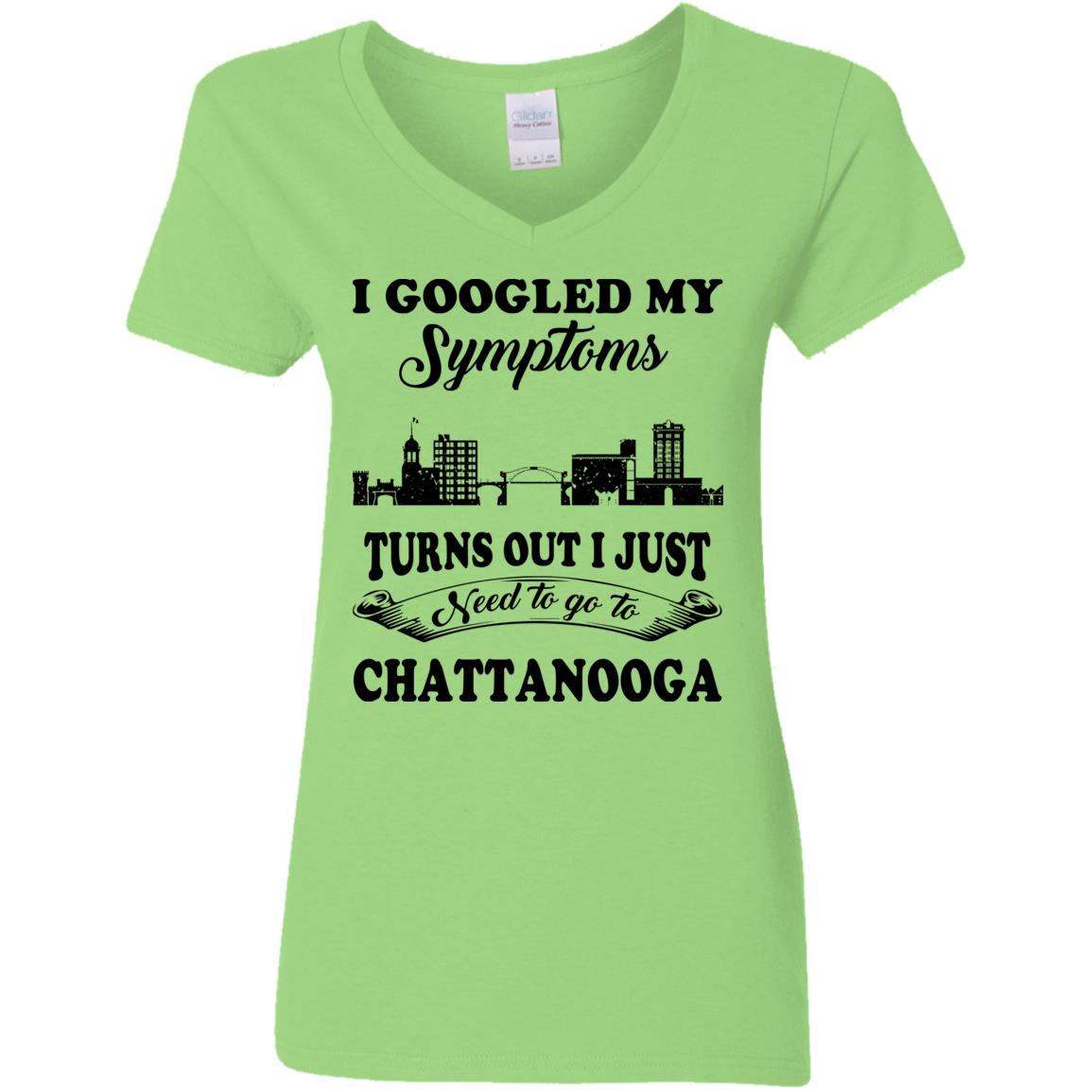 My Symptoms I Just Need To Go To Chattanooga T Shirt - T-shirt Teezalo