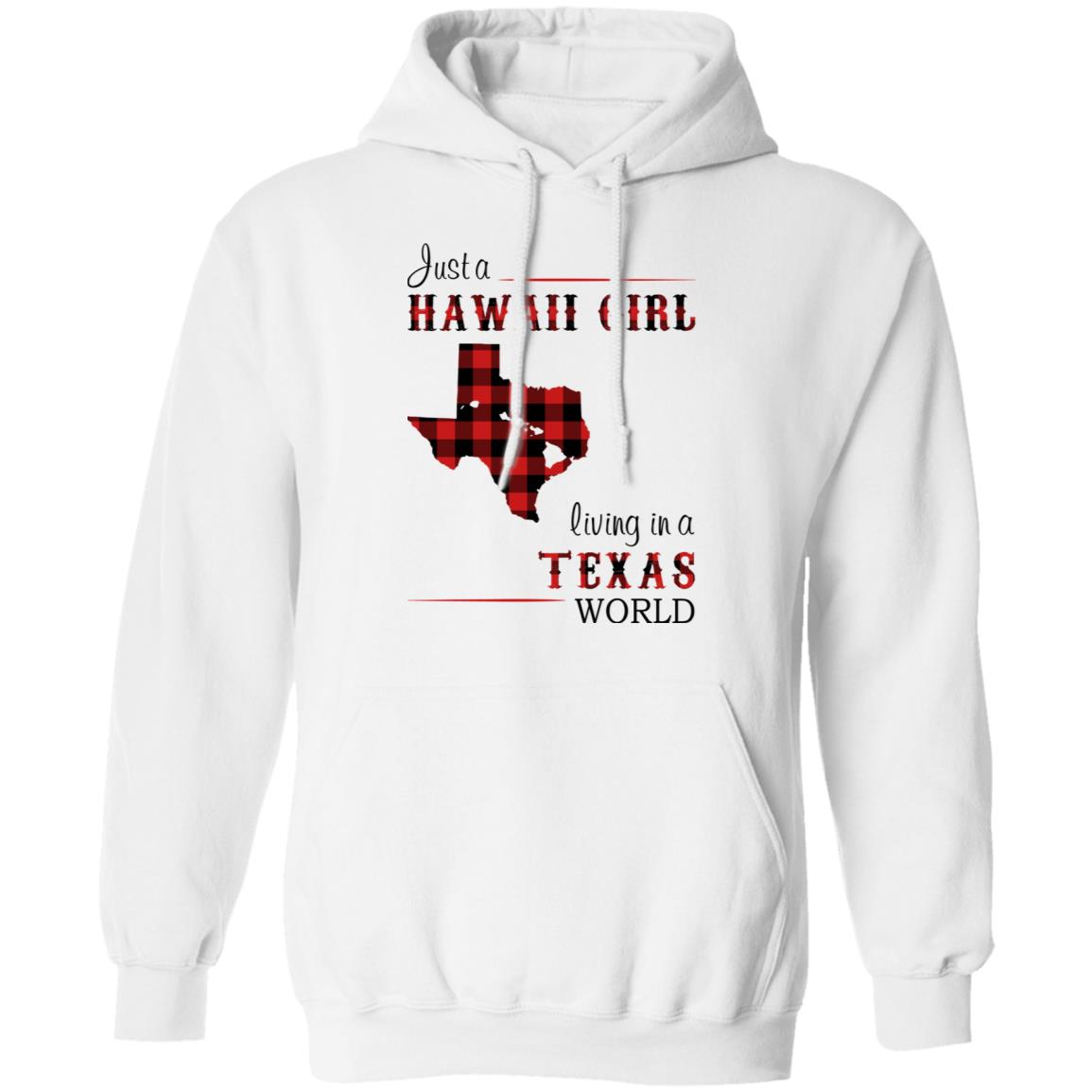 Just A Hawaii Girl Living In A Texas World T-shirt - T-shirt Teezalo