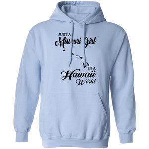 Just A Missouri Girl In A Hawaii World T Shirt - T-shirt Teezalo