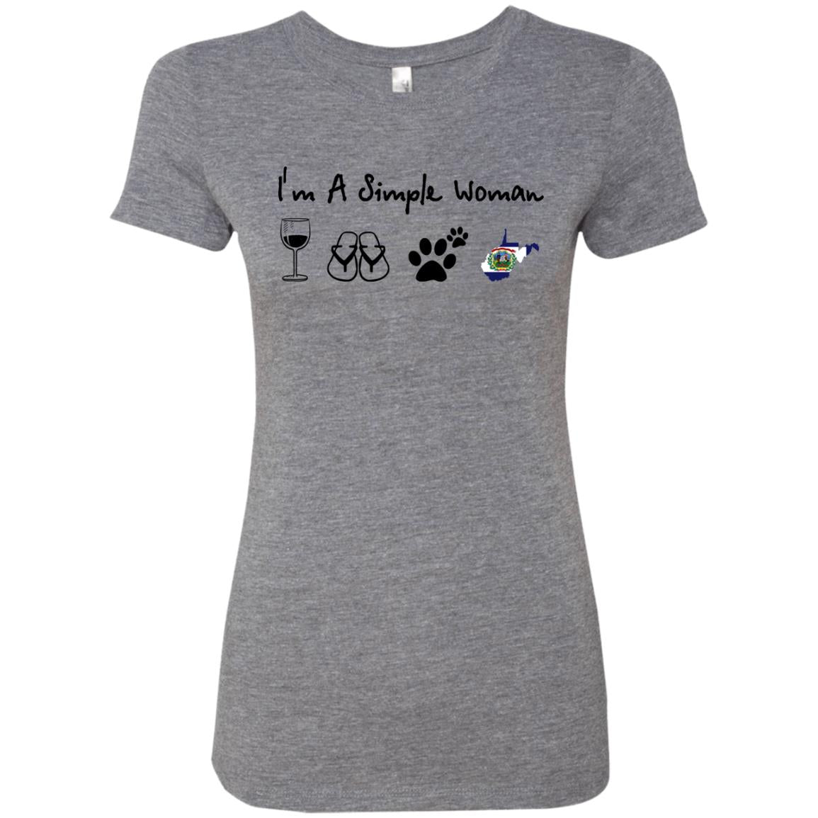 West Virginia I'm Just A Simple Woman Hoodie - Hoodie Teezalo