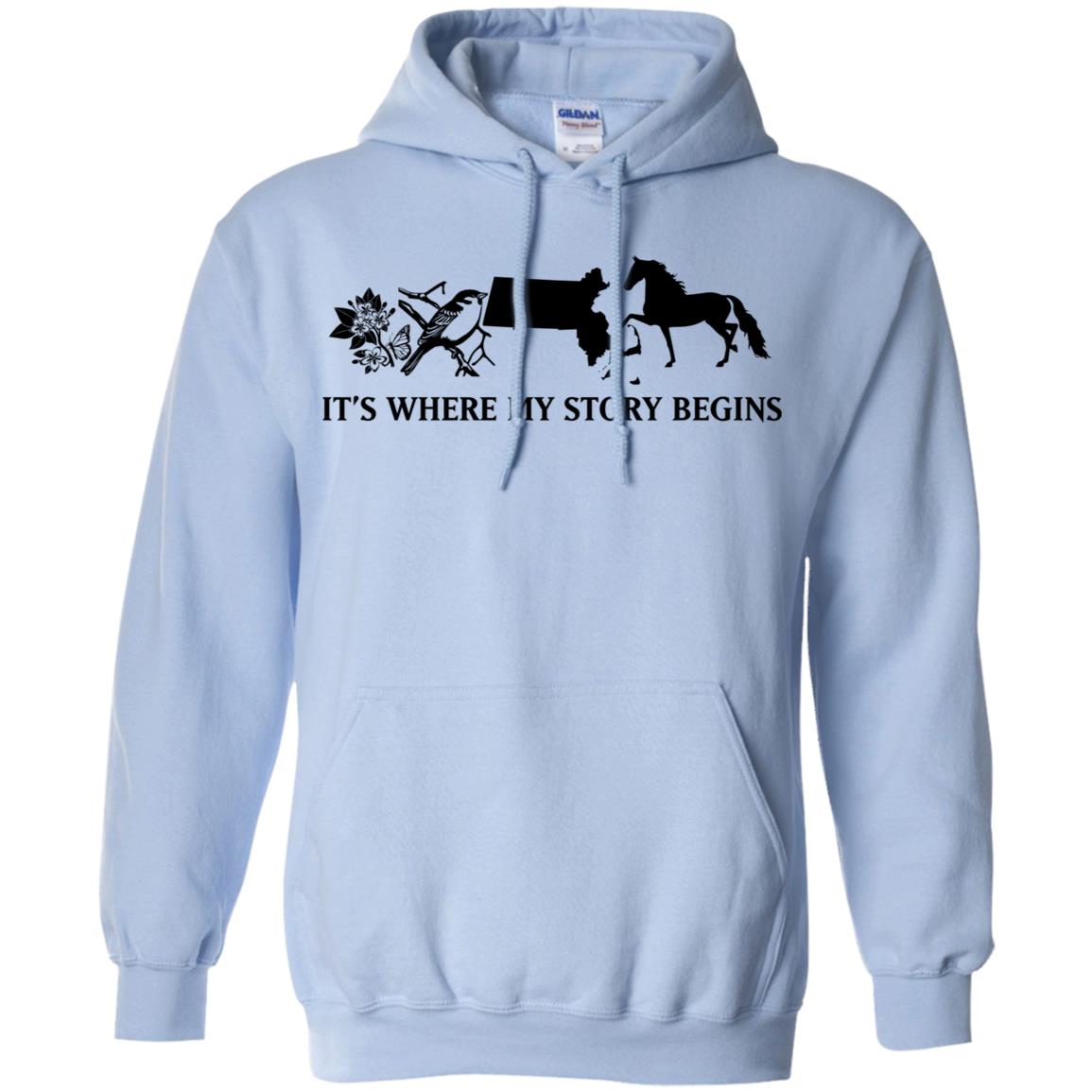 Massachusetts Where My Story Begins Hoodie - Hoodie Teezalo