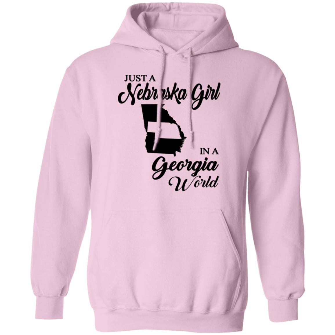 Just A Nebraska Girl In A Georgia World T-Shirt - T-shirt Teezalo